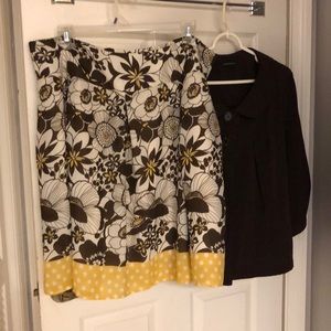 Cute Skirt & Blouse/Jacket-Two piece outfit